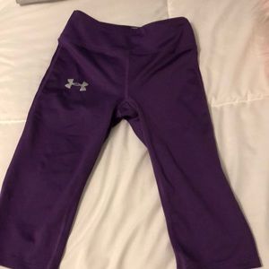 Purple Under Armour Capri leggings